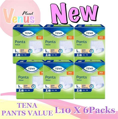 Tena Pants Value M10 L10 Xl8 X 6packs Lazada