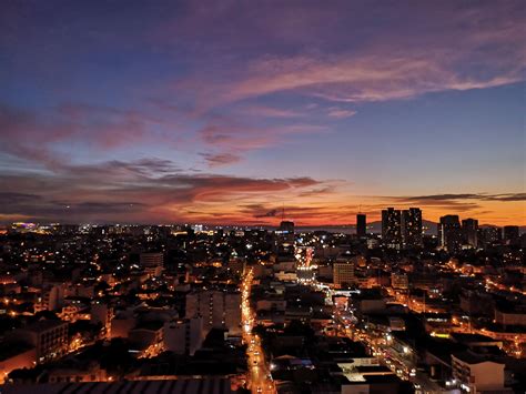 Sunset Over Makati City And Pasay City Rphilippines