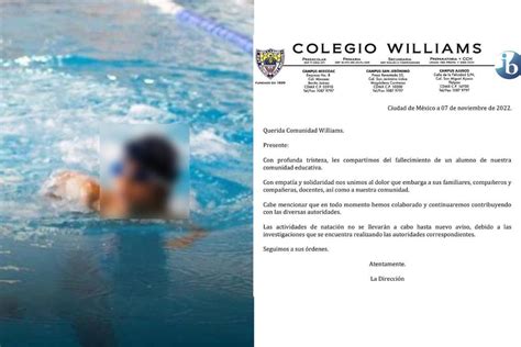 Niño muere ahogado en Colegio Williams de CDMX aquí te contamos de