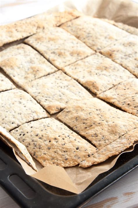 Crispy Sesame Flatbread Recipe Elephantastic Vegan