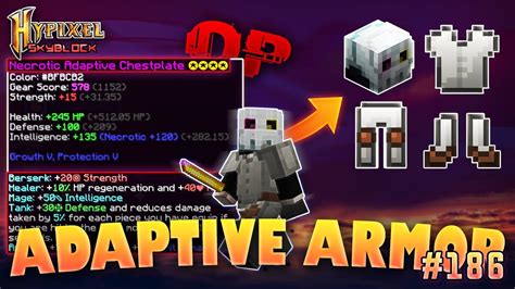 Adaptive Armor Is The Best Dungeon Armor Hypixel Skyblock Minecraft