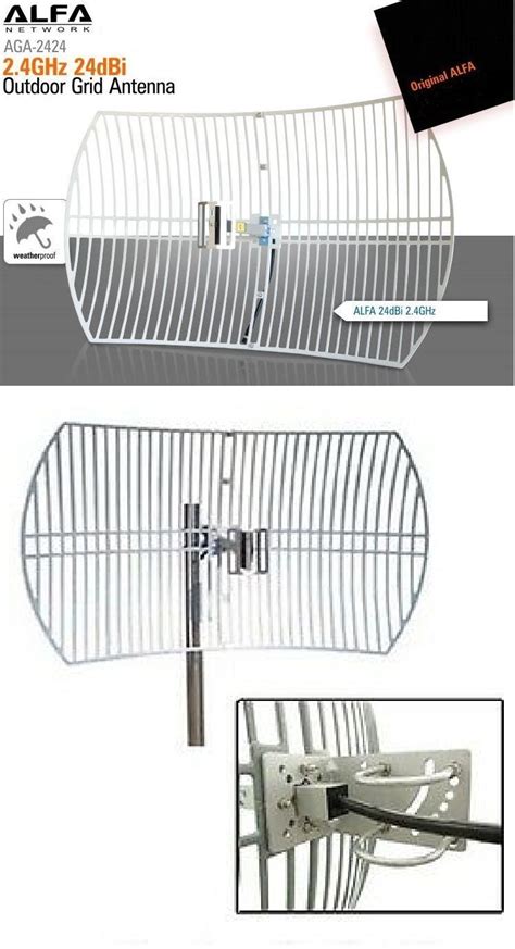 Antena Wifi Parabolica Rejilla Alfa Aga T