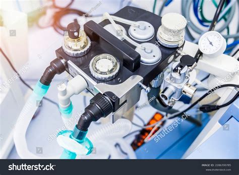 Component Anesthetic Breathing Apparatus Absorber Sensors Stock Photo