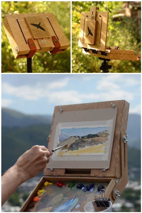 Outdoor Painting Equipment Pochade Box Outdoor Paint Plein Air Easel