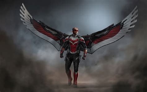 1680x1050 Resolution Anthony Mackie Falcon Marvel Art 1680x1050 ...