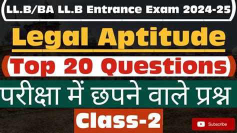 How To Prepare Legal Aptitude For Law Entrance Exam 2024 Top 20 Most Important Repeated