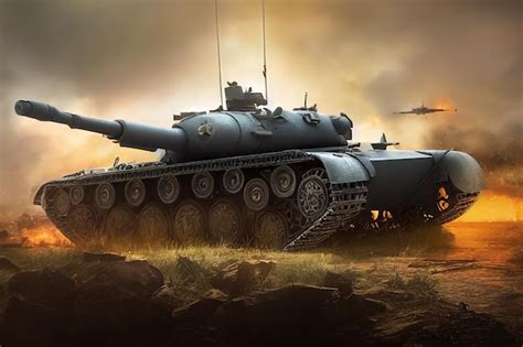 Premium AI Image | Realistic 3d tank in combat conditions octane rendering of a battle tank art