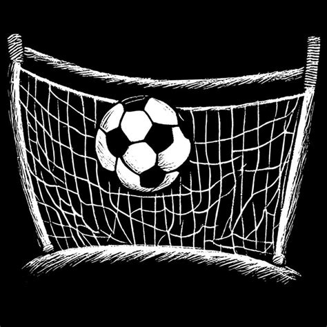 Premium Vector Soccer Football Ball In Goal Net