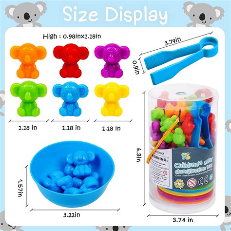 Buy Colorful Counting Bears With Matching Cups Sort Count Color