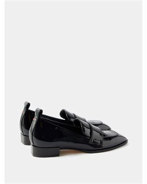 Aeyde Julie Square Toe Patent Leather Loafers In Black Lyst