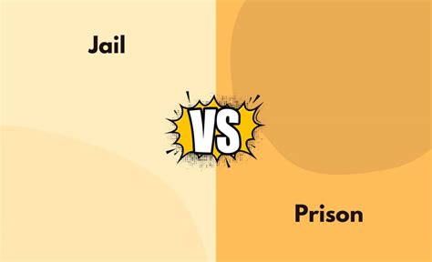 Jail Vs Prison What S The Difference With Table