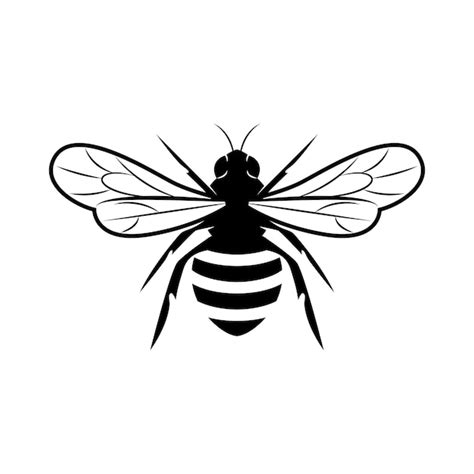 Premium Vector Honey Bee Silhouette