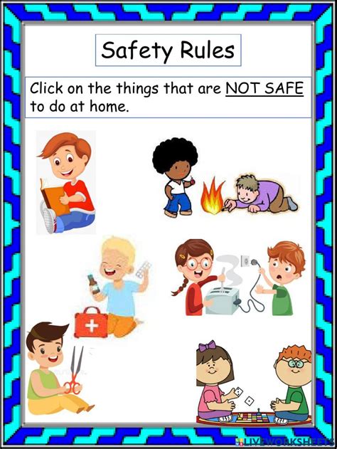 House Safety Worksheet Safety Rules For Kids Safety Rules At Home