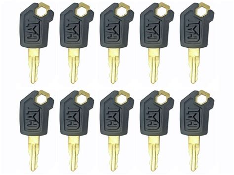 10x Loader Dozer Key For Caterpillar 5P8500 CAT Heavy Equipment