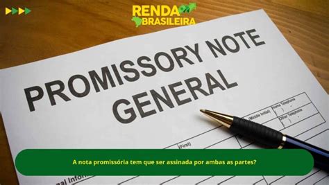 Nota Promiss Ria Como Funciona E Quais Informa Es Constar