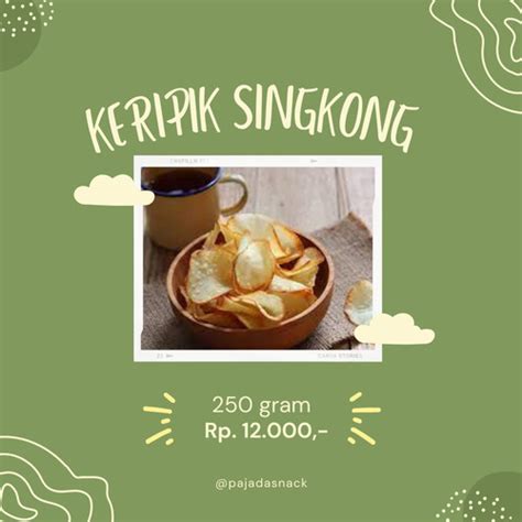 Jual Keripik Singkong Asin Gurih Kg Keripik Singkong Renyah