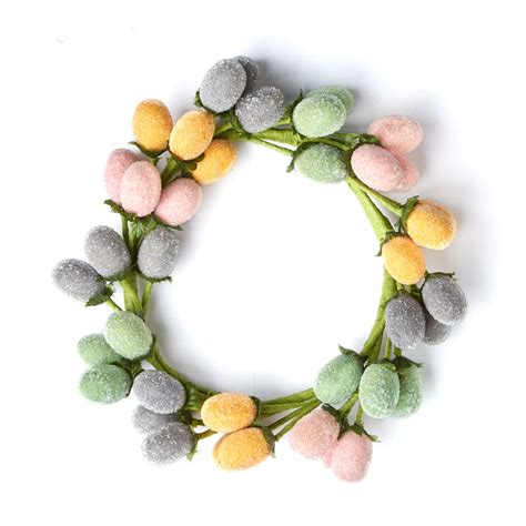 Sugared Easter Egg Candle Ring Candles And Accessories Home Decor Factory Direct Craft