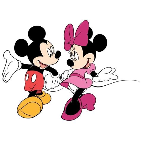 Design With Vinyl Mickey Mouse Minnie Dance Cartoon Decors Wall Sticker