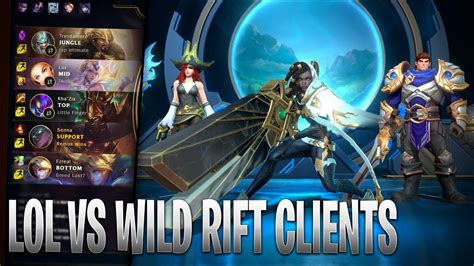 League Of Legends VS Wild Rift CLIENTS COMPARISON IPhone Wired