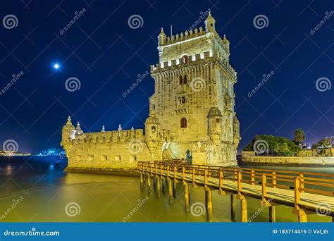 Torre De Belem Stock Image Image Of View Landmark 183714415