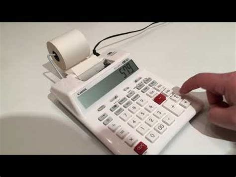 Canon P Dhv G Printing Digit Calculator Youtube