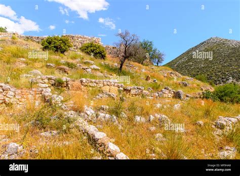 Mycenae Center Of Greek Civilization Peloponnese Greece Mycenae Is