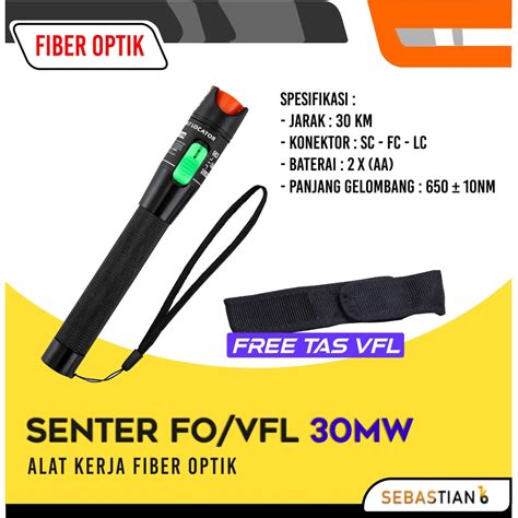 Jual VFL Fiber Optik Visual Fault Locator FO 30 Mw Senter Laser Fiber