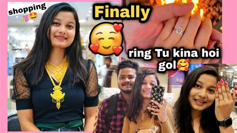 Finally আঙুঠিটো লোৱা হৈ গল🥰 ️ ইমান দিনৰ সপোন আছিল🙈 Assamese Couple