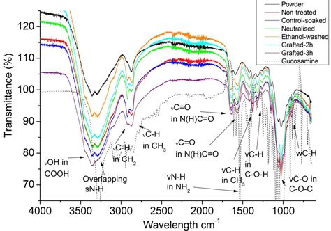 Fig S Atr Ftir Spectra Of Chitosan Powder And Film Samples Download