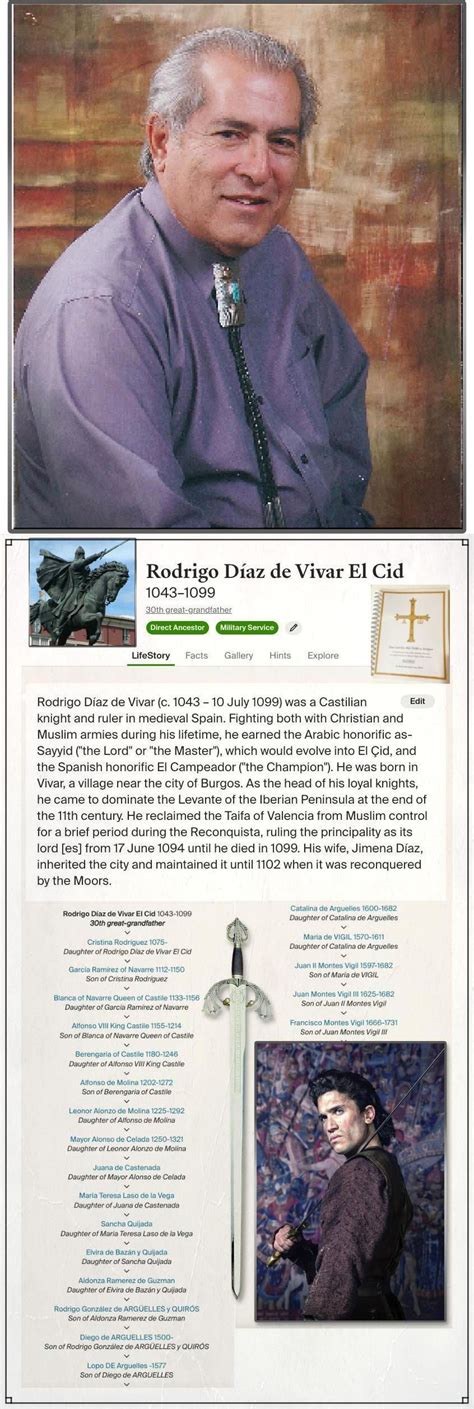 El Cid Ancestor To Juan Montes Vigil Confirmed