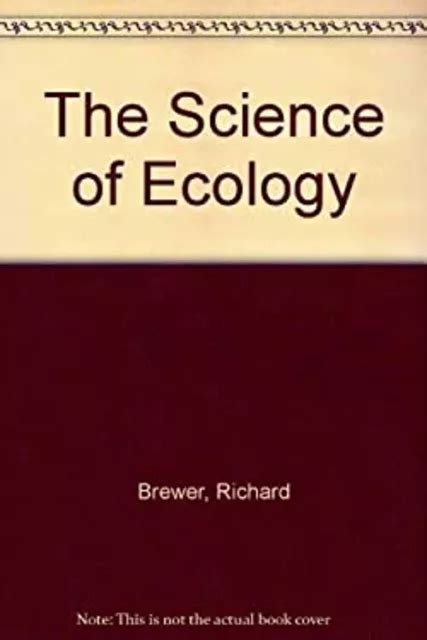 Science Von Ecology Taschenbuch R Brewer Eur Picclick Fr