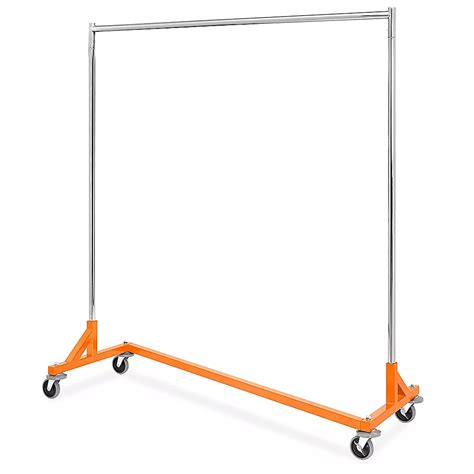 Heavy Duty Rolling Z Rack Orange H 8532org Uline