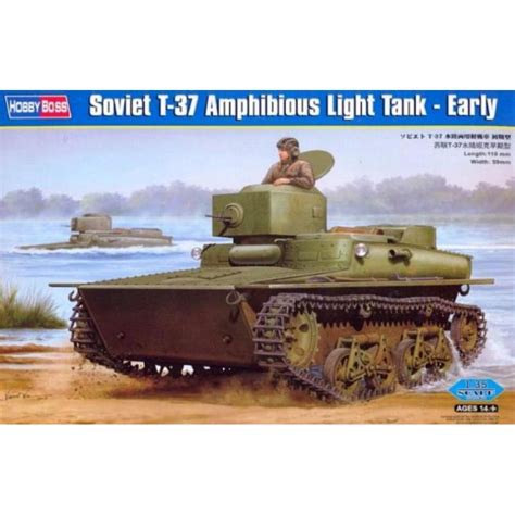 Soviet T Amphibious Light Tank Early Hobbyboss