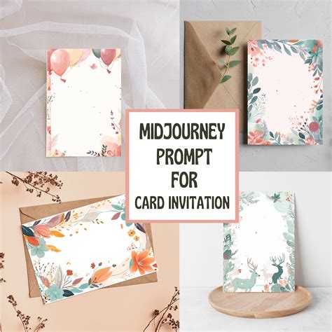 Midjourney Prompt For Creating Custom Borders For Printables Invitations Stationery Calendars