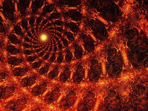 Free Download Hd Png Fractal Spiral Fiery Bright Glow 4k Wallpaper