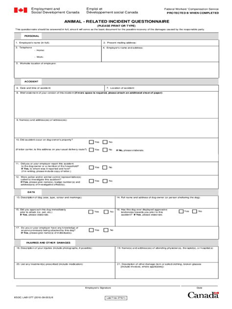 Fillable Online Esdc Lab Pdf Service Canada Forms Fax Email Print