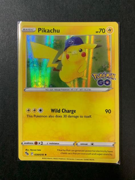 Pikachu Holo Rare Pokemon Go Hobbies Toys Toys Games On