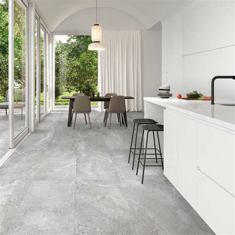 Lucca Grey Anti Slip Matt Stone Effect Porcelain Wall And Floor Tile