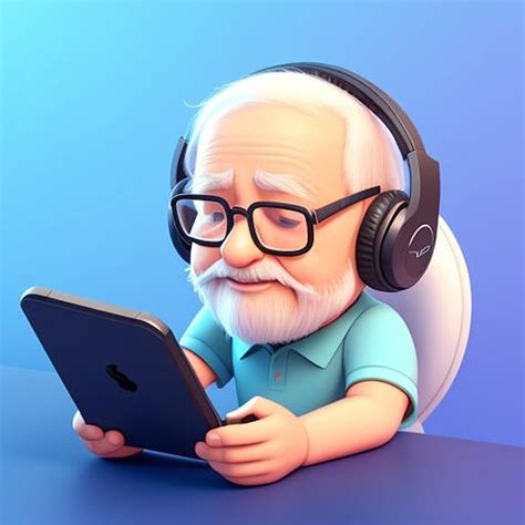 Premium Photo Gaming Mascot For Grandpa Gamer