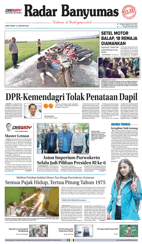 E Paper Januari Radar Banyumas Digital Edition