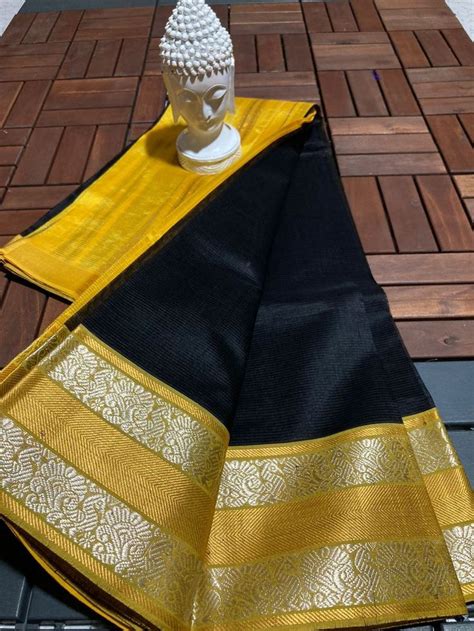 Latest Beautiful Mangalagiri Kanchi Big Border Pattu Sarees Collection