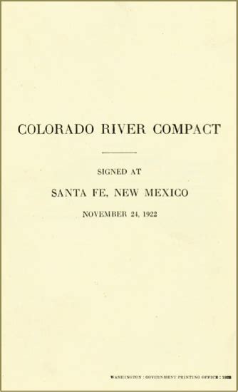 The Colorado River Compact