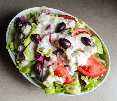 Green Salad With Creamy Greek Dressing And Avocado Lisa G Cooks