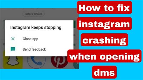 How To Fix Instagram Crashing When Opening Dms Instagram Closes When