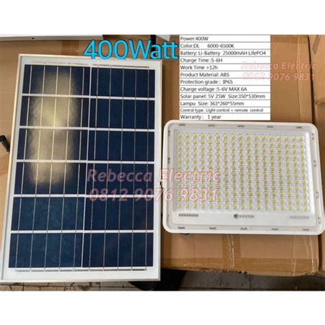 Jual Lampu Sorot Led Solar Cell W W W W Watt Tenaga