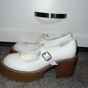 MIA Shoes White Mary Jane Platform Heels Poshmark