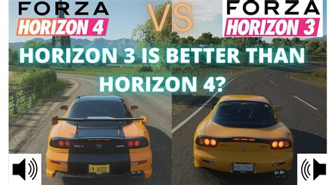 Forza Horizon 4 Vs Forza Horizon 3 Cars Sounds Comparison Which Is Better Youtube