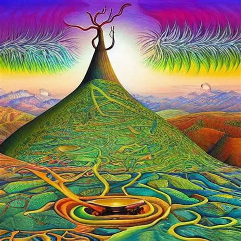 A Surreal Adult Coloring Page By Vladimir Kush Stable Diffusion Openart