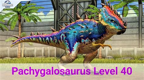 Pachygalosaurus Level Unlock Jurassic World The Game Youtube