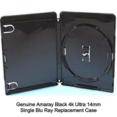 Genuine Amaray Black 4k Ultra Hd 14mm 1 Disc Single Blu Ray Replacement